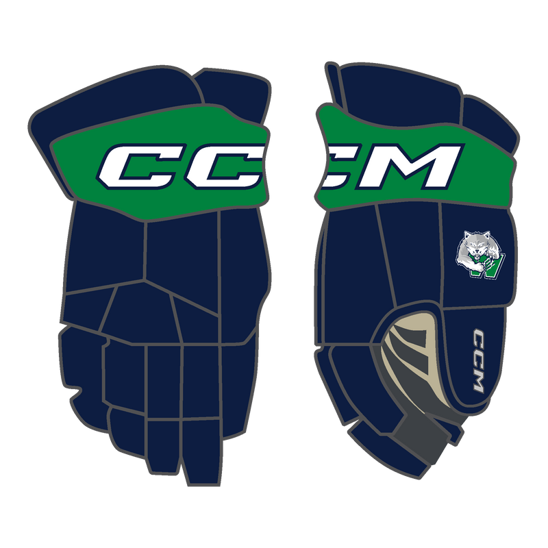 Woodbridge Wolfpack CCM 85C Custom Gloves Youth