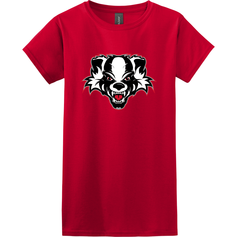 Scary Badgers Softstyle Ladies' T-Shirt
