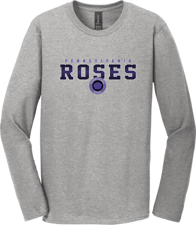 PA Roses Softstyle Long Sleeve T-Shirt