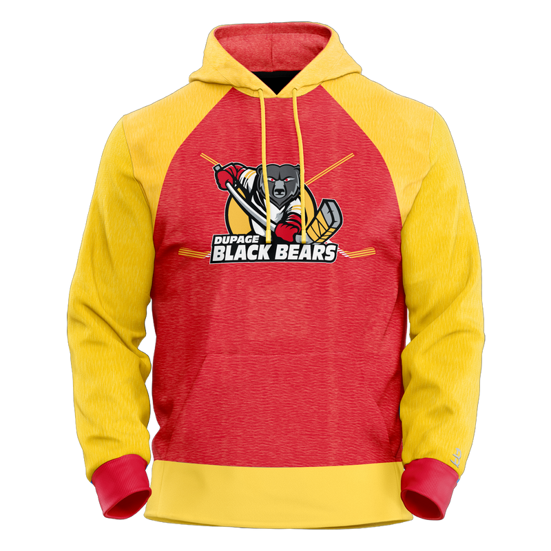 Dupage Black Bears Youth Sublimated Retro Hoodie