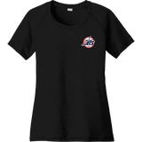 Metro Jr. Jets Ladies PosiCharge Tri-Blend Wicking Scoop Neck Raglan Tee