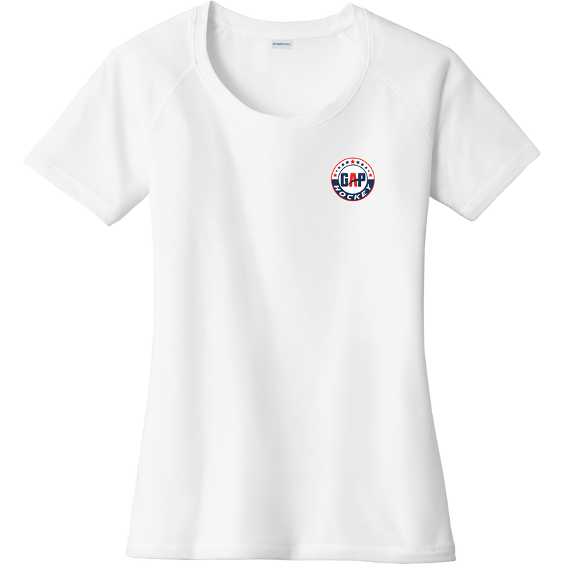 GAP Hockey Ladies PosiCharge Tri-Blend Wicking Scoop Neck Raglan Tee