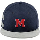 Mount St. Charles New Era Shadow Heather Striped Flat Bill Snapback Cap