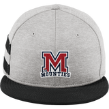 Jr. Mounties New Era Shadow Heather Striped Flat Bill Snapback Cap
