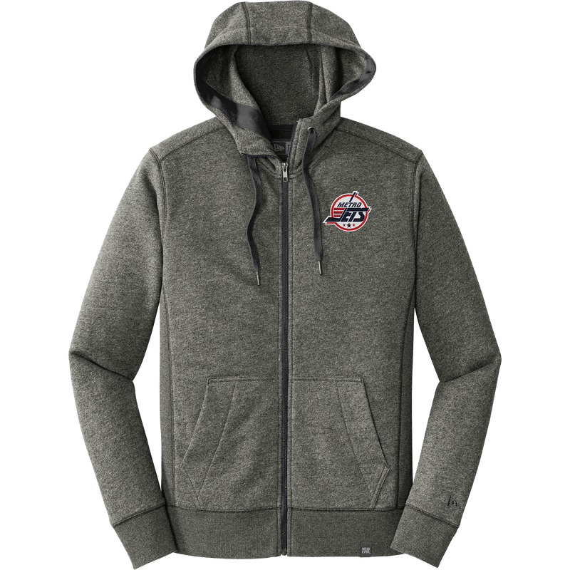 Metro Jets New Era French Terry Full-Zip Hoodie