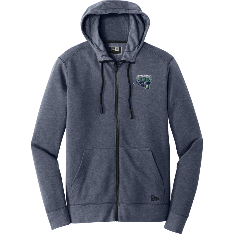 Kensington Valley Raiders New Era Tri-Blend Fleece Full-Zip Hoodie