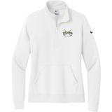 HVM Bulldogs Nike Women's Club Fleece Sleeve Swoosh 1/2-Zip