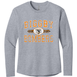 Biggby Bombers Women's Cotton Relaxed Long Sleeve Tee