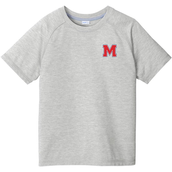 Mount St. Charles Youth PosiCharge Tri-Blend Wicking Raglan Tee